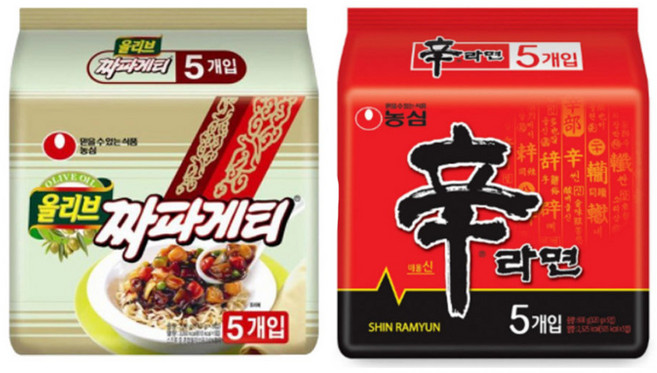 농심짜파게티 15개 + 농심신라면 15개, 30개