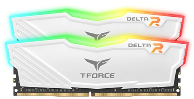 TeamGroup T-Force 16G 25600 CL16 Delta RGB 화이트 (8Gx2) 서린