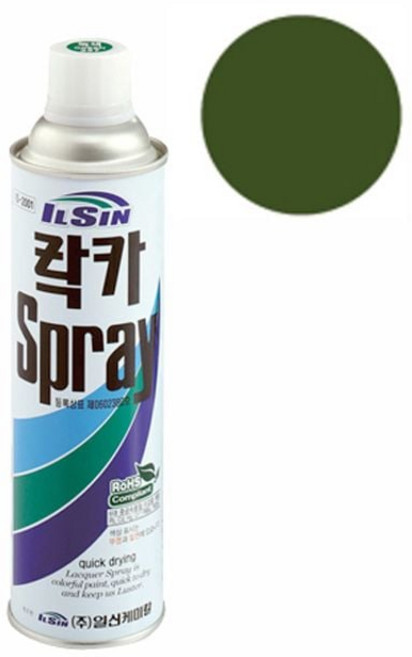 일신 락카 일신 스프레이 국방색 420ml