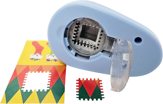 지니미니 우표 모양 종이 펀치 펀칭기, 1개