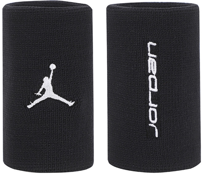 나이키 스포츠 손목밴드 조던 JORDAN 점프맨 리스트 리스트밴드 2P 1세트 블랙-화이트, 상세설명참조, 1개