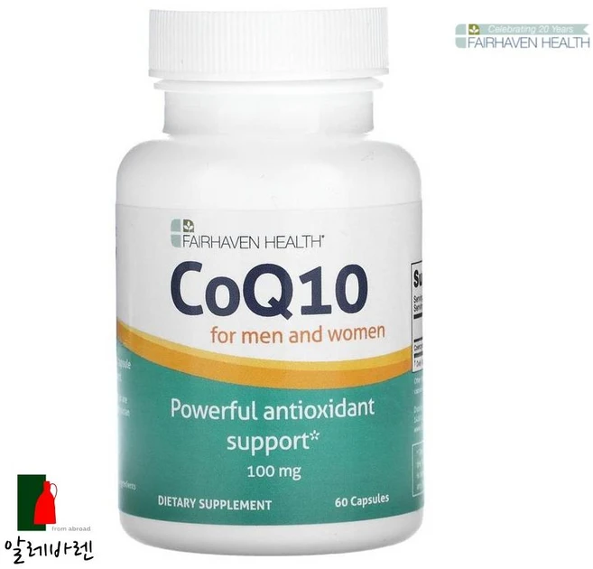 FairhavenHealth 코큐텐 100mg 60캡슐, 1개, 60정 - 쿠팡