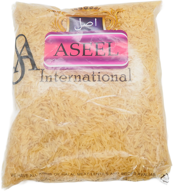 Aseel Basmati Sella Rice 바스마티 라이스 찐쌀, 2개, 1kg