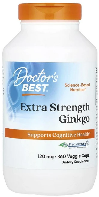 닥터스베스트 징코 빌로바 깅코 은행나무 은행잎 Ginkgo biloba 120mg 360정, Doctors Best 닥터스 징코 120 mg 360 - 쿠팡