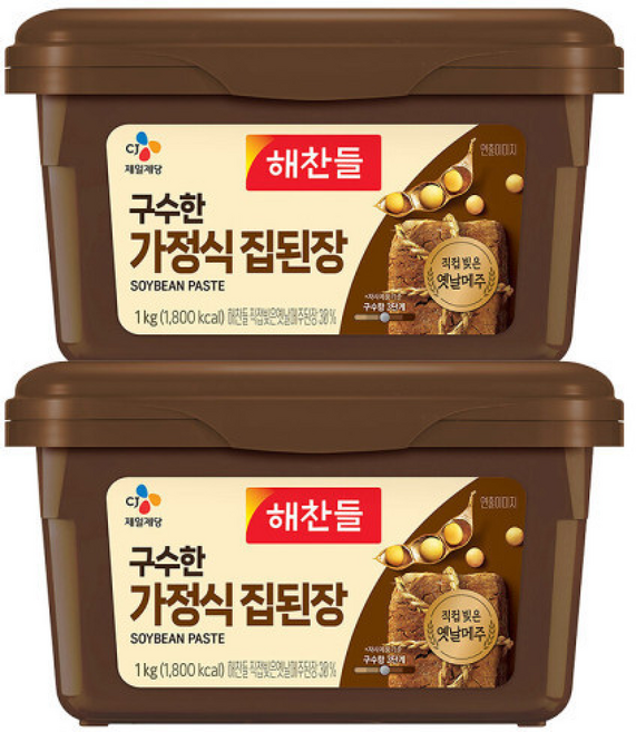 CJ 구수한 집된장, 2개, 1kg