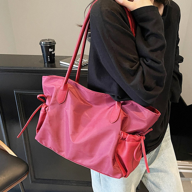 피디씨공감 데일리 빅수납 나일론 쇼퍼백 초경량 숄더백