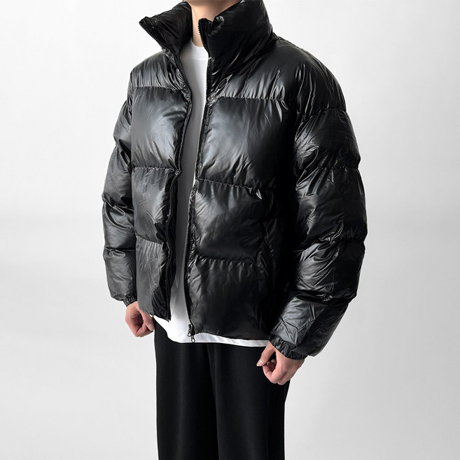 빠델 듀얼푸퍼 글로시&매트 볼륨 숏패딩 점퍼