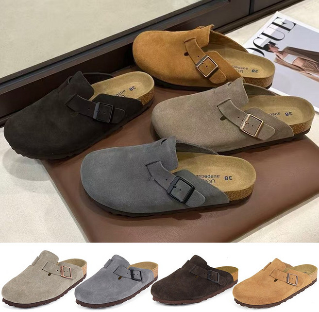 어그슬리퍼 호주 여름 소가죽 오스페셜 ES5857 버클버켄 보스턴 남여공용