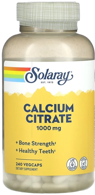 솔라레이 Solaray 칼슘시트레이트 베지 캡슐 240정 캡슐당 250mg, 솔라레이 Solaray, 칼슘시트레이트, 베지 캡슐 2 - 쿠팡