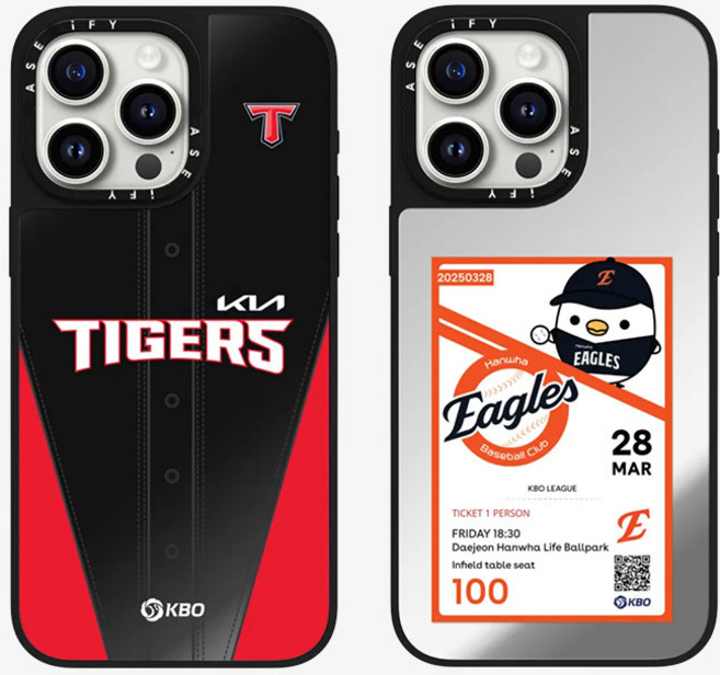 한국 프로 야구팀 아이폰 17 15 16 프로 맥스 휴대폰 케이스 보호 커버