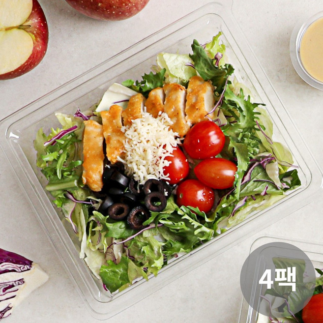 [다신샵] 당일제조 한스푼샐러드 케이준치킨 195g, 4개
