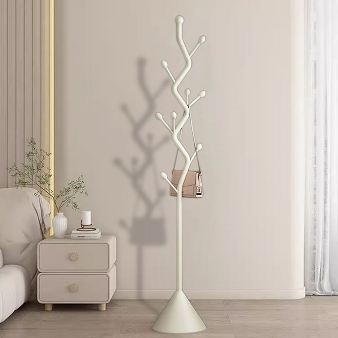 CABICO 월룸 쓰러지지 않는 모자걸이 가방걸이 옷걸이 행거, 화이트+화이트