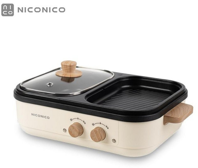 NICONICO NI-FR2520 煮烤兩用鍋, 1個