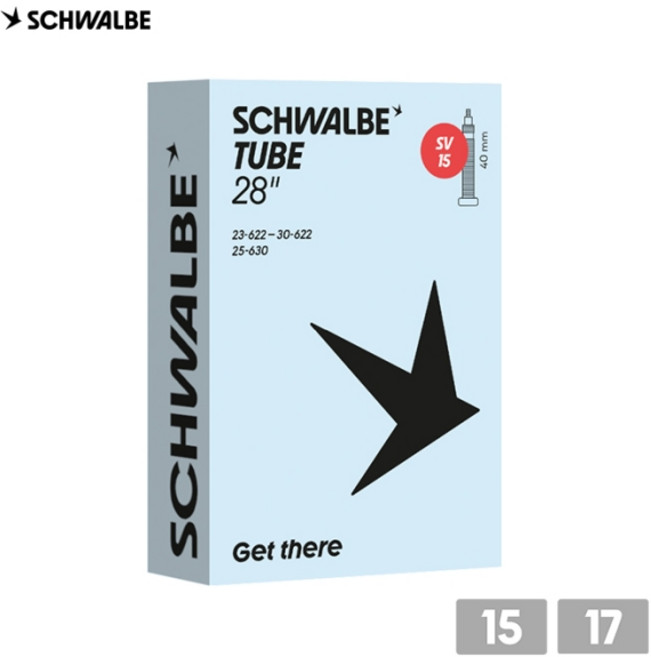 슈발베 28인치/700C 40mm 라이트 튜브 SV15 SV17, 1개