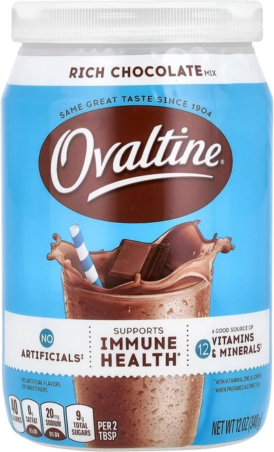 Ovaltine 리치 초콜릿 믹스 12 온스 (340g), 1, 340g - 쿠팡