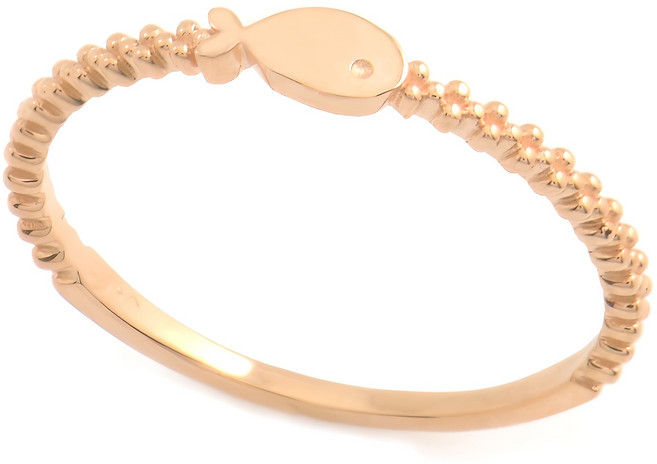 14k정품 (빠른배송) 행운 물고기 미스반지