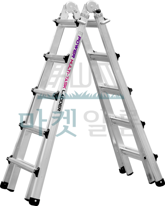 알룸 KS인증 국산 알루미늄 LS사다리 다용도 5단, 일반 힌지, 1개