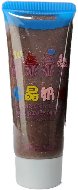 투명글리터 데코덴생크림50g, 글리터초코, 1개