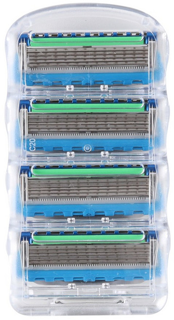 퓨전 매뉴얼 질레트 호환용 면도날, 4개입, 1개