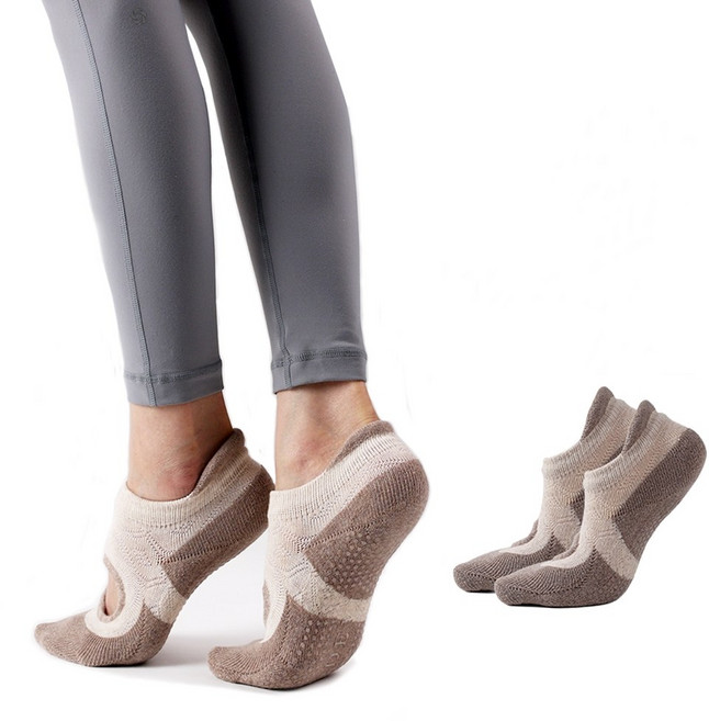 데비 논슬립 투톤 요가양말