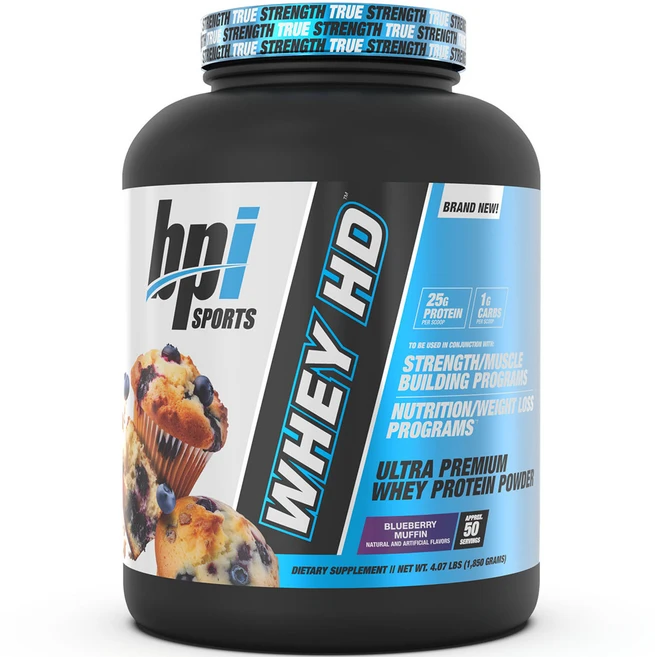 비피아이스포츠 웨이 HD 울트라 프리미엄 프로틴 파우더 블루베리 머핀, 1개 - 쿠팡