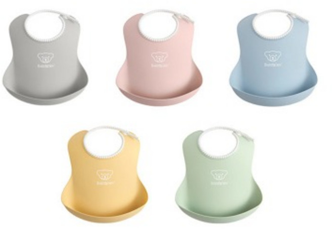 베이비뵨 베이비 빕 턱받이, 그레이, 1개입, 1개