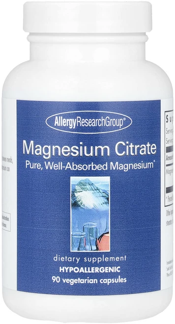 Allergy Research Group 구연산 마그네슘 베지 캡슐 90정, Allergy Research Group 구연..., 1개 - 쿠팡