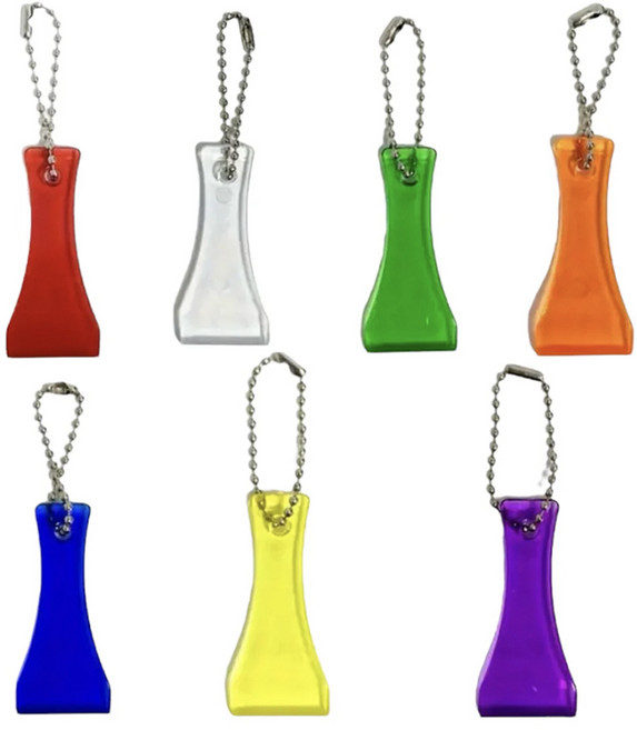 미니 즉석 복권 스크래퍼 키링 스피또 긁는 도구 긁기, 5개, 클리어