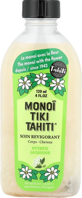 Monoi Tiare Tahiti Monoi Tiki Tahiti® 코코넛 오일 피타테 자스민 120ml(4fl oz) MON-67340 - 쿠팡