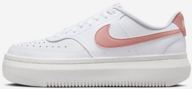 나이키 코트 비전 알타 화이트 핑크 흰색 분홍 여성용 스니커즈 운동화 데일리화 패션화