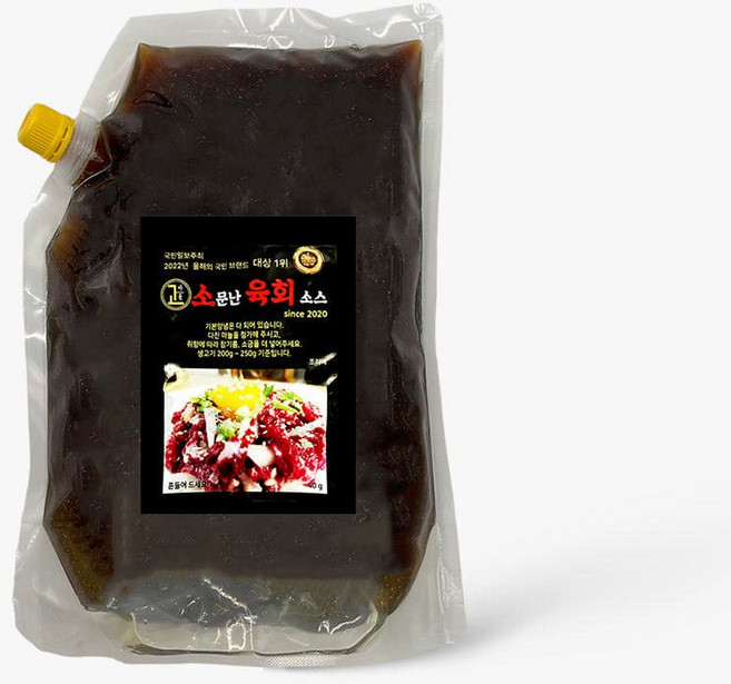 소문난 육회소스 간장맛, 2kg, 1개