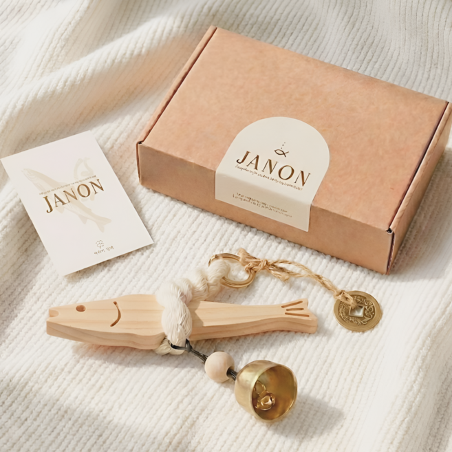 잔온 [고급선물포장] 액막이 명태 이사 집들이 개업 선물, 우드