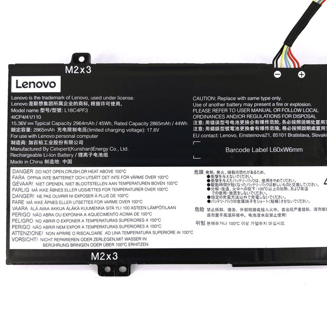 Lenovo L18C4PF3 筆記型電腦電池, 1個, 加購變壓器(非電池+變壓器)