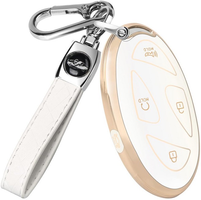 한국 현대 hyndai 스마트 5-7 키 소프트 팩 자동차 열쇠 케이스 보호 커버 적용, 프놈펜 화이트 5키, 1개