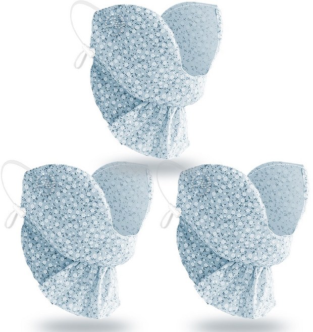 고운골프 스프링 플라워 골프 마스크, 블루