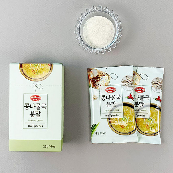 델링 콩나물국분말 25g 간편하게 양념분말, 6개