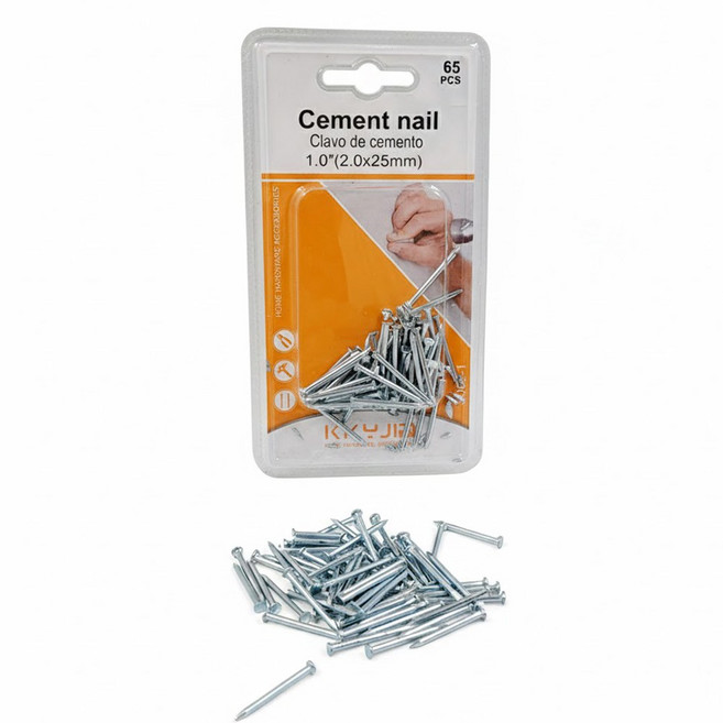 깔끔한 소분 포장 소형 강철 콘크리트 시멘트 못 세트, 2개