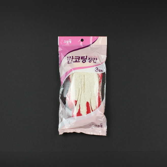 크린랲 크린랩 반코팅장갑 목장갑 3켤레, 1개