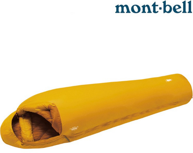 Mont-Bell Seamless Hugger 800 #2 無隔間羽絨睡袋 1121400 SUF-R 右開葵黃, 1個