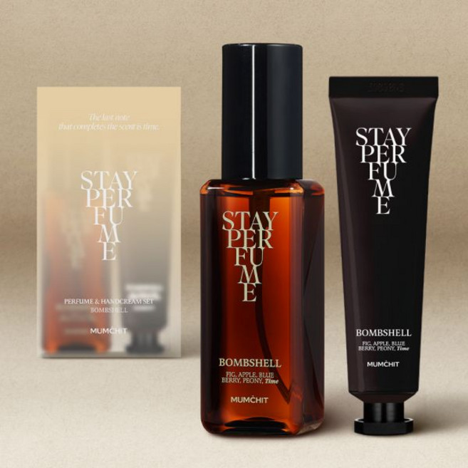 GIFT/미니퍼퓸 증정 멈칫 스테이퍼퓸 80ml + 핸드크림 30ml 기획세트, 스테이퍼퓸버니솝80ml+핸드크림 버니솝30ml, 스테이퍼퓸 1.8ml(랜덤) 2개, 쇼핑백 S