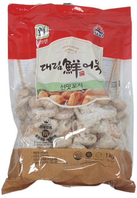 (무)(냉동)사조대림 꼬치어묵(냉동 선맛 1Kg), 8개, 1kg