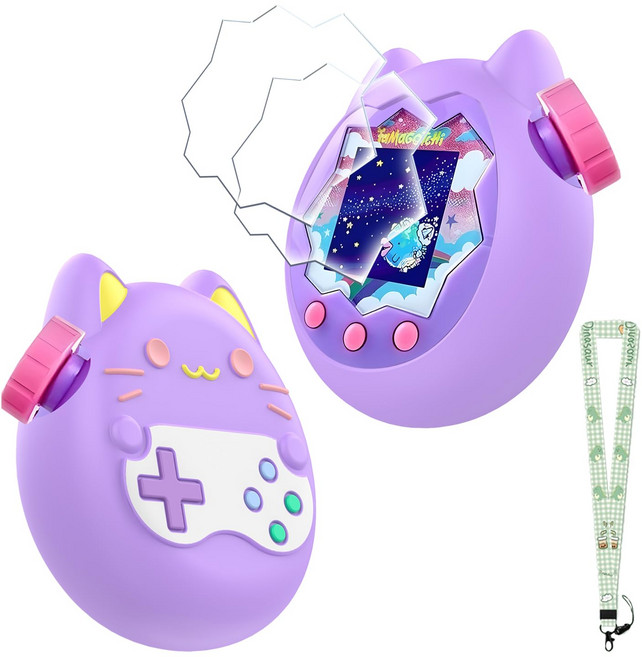 + + [HUKWIMO] [4장 세트]Tamagotchi Paradise(다마고치 파라다이스) 전자 애완동물