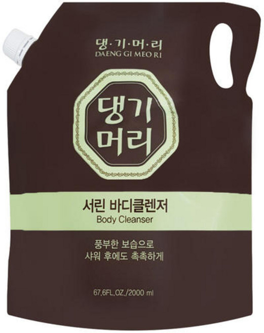 댕기머리 서린 바디워시 리필 2L 리필용 대용량 업소용 가정용 숙박용 바디클렌저, 2개