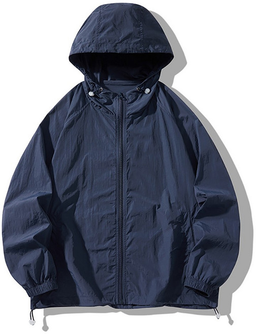 UPPERCUT 공용 라이트웨이트 경량 바람막이 후드 집업 윈드브레이커 자외선차단