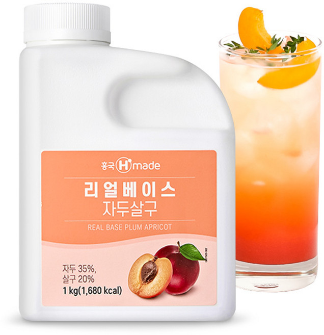 흥국 리얼베이스 자두살구 1kg (냉장), 1개