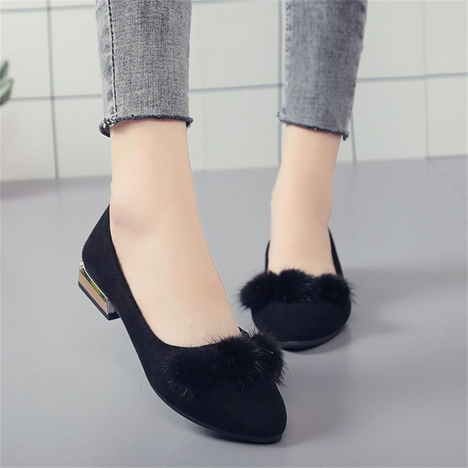 TKX 여성 봄 겨울 플랫 슈즈 우아한 디자인 편안한 데일리룩 중년여성 미끄럼 방지 트렌디한 슈즈 K76