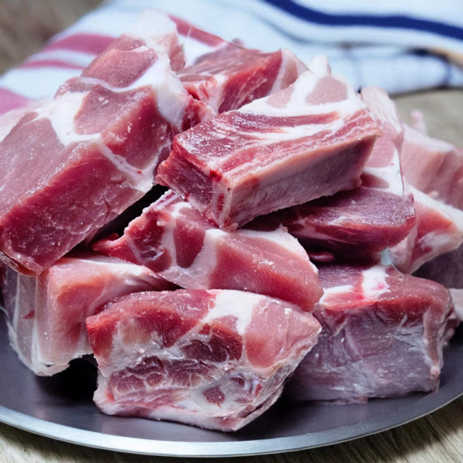 [바른밥상] 국내산 한돈 돈갈비 찜갈비 찜용 1KG 2KG 3KG, 1개