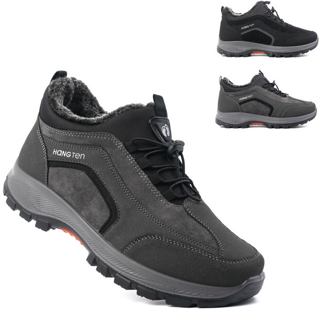 행텐 이제이슈즈 남자 겨울스니커즈 남성 신발 털부츠 털운동화 방한화 겨울신발 털신 밴딩 로우 캐주얼털운동화