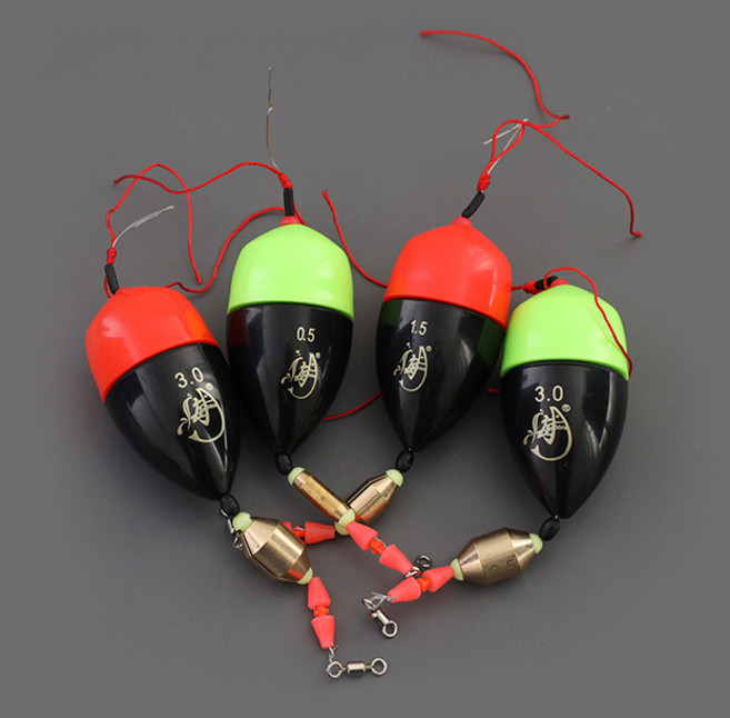 완벽 눈부셔 반유동 전자 구멍찌 세트 찌낚시 채비 원터치 초보자 입문자 감성돔 우럭 벵어돔, 2.0호, 형광 연두, 1개