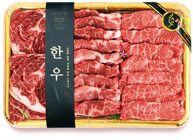 하루축산 1+등급 냉장 한우구이용 1.1kg이상 선물세트, 1.7kg이상, 1개